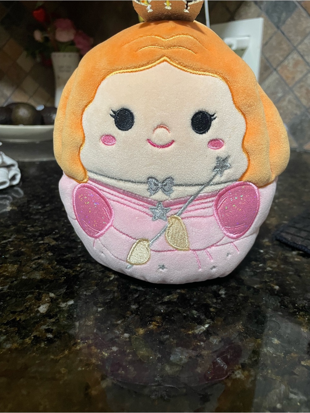Squishmallows Orange and Pink Princess Plush need love